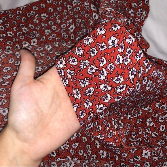 (Sold Elsewhere) SHEIN Floral Tie Top with Ruffles! - Picture 5 of 5